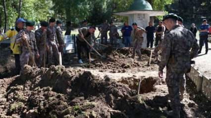 Şehit polisin kabri ailesinin isteği üzerine taşındı