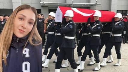 Ümraniye'de suç makinesi tarafından şehit edilen polis memuru Şeyda Yılmaz'a veda