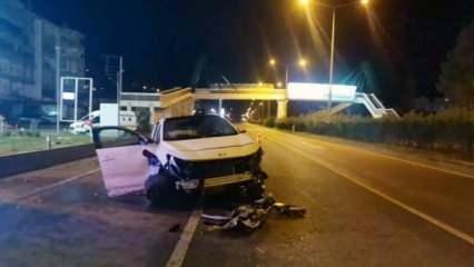 Başıboş k&ouml;peklere &ccedil;arpmamak i&ccedil;in manevra yaptı: 1 ağır yaralı!