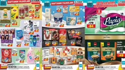 A101 5 - 11 Ekim aktüel ürünler kataloğu! Tuvalet kağıdı, çay, peynir, yoğurt, süt, makarna...