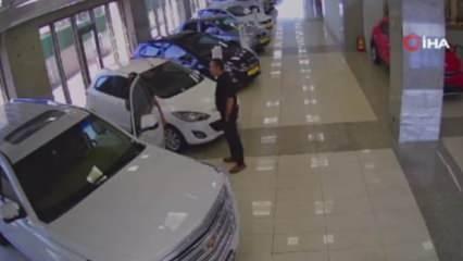 Avcılar'da ortalığı birbirine katmıştı: Aracı çaldığı anların görüntüsü ortaya çıktı!
