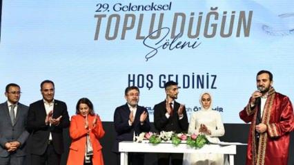 Bağcılar’da 7 çift, Bakan Yumaklı’nın şahitliğinde dünya evine girdi