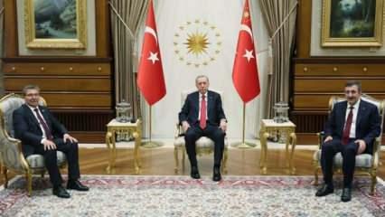Cumhurbaşkanı Erdoğan, KKTC Başbakanı Üstel'i kabul etti
