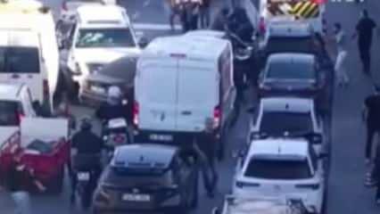 E-5'te dehşet anları! Çok sayıda araca çarptı!