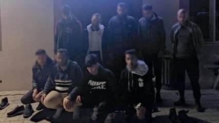 Kırklareli'de polisten kaçan araçta 9 kaçak göçmen yakalandı