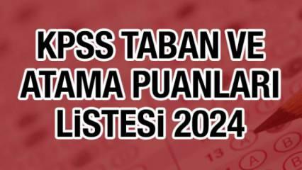 KPSS TABAN VE ATAMA PUANLARI 2024 LİSTESİ: KPSS 60 puanla nereye girilir?