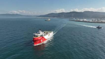 Oruç Reis Araştırma Gemisi cumartesi günü Somali'ye doğru yola çıkacak