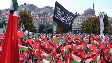 Üsküdar Meydanı'nda Gazze mitingi! Binlerce kişi soykırıma karşı toplandı