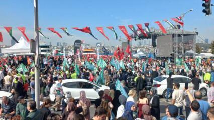 Türkiye'de on binlerce vatandaş Filistin'deki soykırım için bir arada