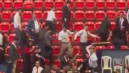 Ankara Barosu'nun kongresinde ortalık karıştı! Tekme tokat kavga ettiler