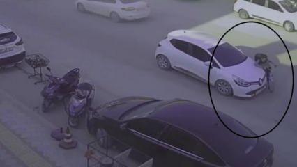Karşıya geçmek isteyen bisikletli çocuğa otomobil çarptı!