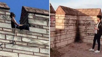 Katliamın yaşandığı surlarda mide bulandıran olay! Viral olmak için bunu yaptılar...