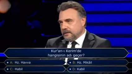 Kur'an-ı Kerim'de hangisinin adı geçer? Kim Milyoner Olmak İster final sorusu doğru şık ne