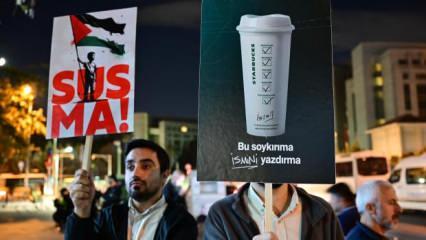 Starbucks önündeki protestolar artıyor: Haksızlığa karşı susan dilsiz şeytandır