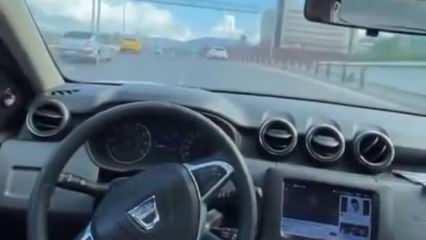 Trafik magandası herkesin canını tehlikeye attı