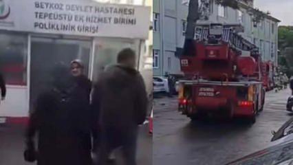  Beykoz Devlet Hastanesi'nde yangın!