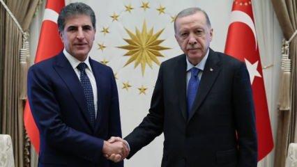 Cumhurbaşkanı Erdoğan, Barzani'yi kabul etti