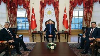 Dolmabahçe'de kritik toplantı! Erdoğan, Bakan Tunç ve Bakan Memişoğlu'nu kabul etti