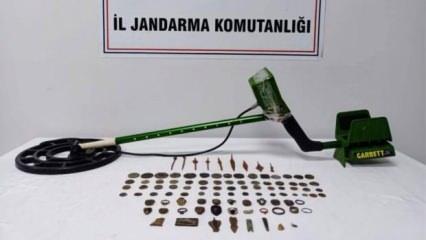 Gaziantep’te 61 adet tarihi eser niteliğinde sikke ele geçirildi