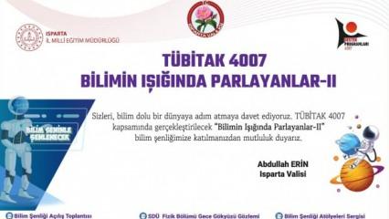 Isparta’da bilim şenliği başlıyor: “Bilimin Işığında Parlayanlar-II”