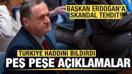 İsrailli bakandan Erdoğan'a tehdit! Türkiye haddini bildirdi! Peş peşe mesajlar