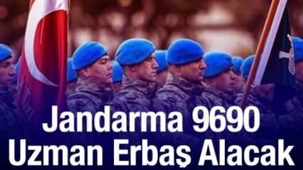 Jandarma 9690 Uzman Erbaş alacak! İşte başvuru şartları ve tarihi 