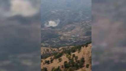 Malatya'daki deprem anında Adıyaman ve Elazığ'da dağlarda toz bulutu oluştu