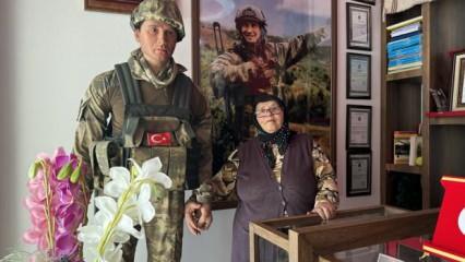 Şehit oğluna olan hasretini balmumu heykeliyle konuşarak gideriyor