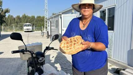 Fedakar anne evladı için kapı kapı dolaşıp ekmek satıyor! 