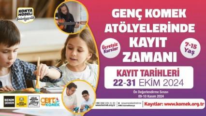 Genç KOMEK Atölyelerde Kayıt Heyecanı Başladı