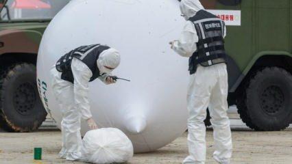 Koreler arası çöp krizi! Balon, başkanlık binasına düştü
