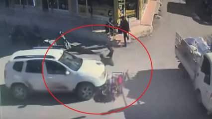 Reyhanlı'da otomobille çarpışan motosiklet sürücüsü havaya uçtu
