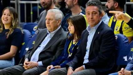 Ali Koç ile Aziz Yıldırım Partizan maçını birlikte izledi