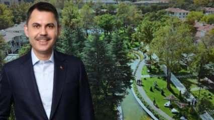 Bakan Kurum Saraçoğlu'ndaki güzel haberi "Yenilenen yüzünü gördünüz mü?" diye paylaştı