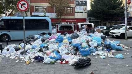 CHP'li 4 belediyede grev: Çöp dağları yükseliyor