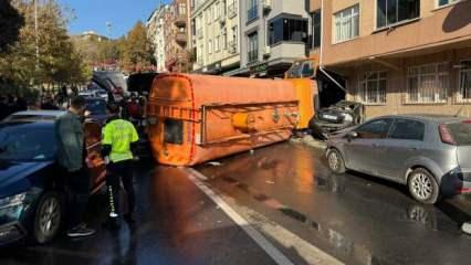 İBB aracı dehşet saçtı! Ortalık savaş alanına döndü...Onlarca araç pert