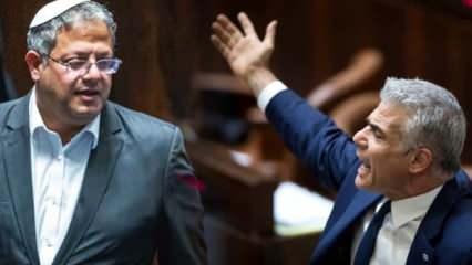 İsrail parlamentosunda kavga! Lapid ile Ben-Gvir birbirine girdi: Tarihimizin en büyük...