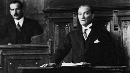 İşte Atatürk'ün Cumhuriyet'i ilan ettiği anlar! 101 yıl önce bunları söyledi...