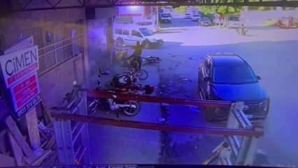 Kaza yapan gence bakmak yerine motoruna koştu!
