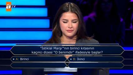 Kim Milyoner Olmak İster'e damga vuran anlar! ‘İstiklal Marşı’ sorusunda elendi!