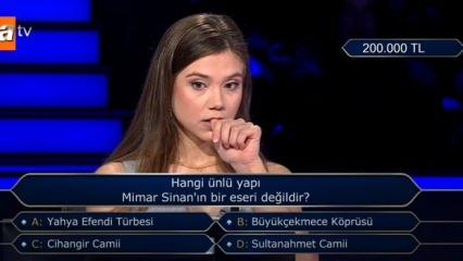 Milyoner'de zor soru! Hangisi Mimar Sinan'ın eseri değildir? Çözerken zorlanacaksınız!