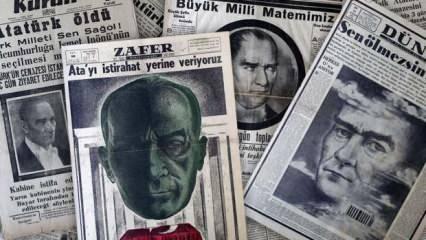 Atatürk'ün ebediyete intikalini gazeteler böyle duyurdu Tarihi manşetler