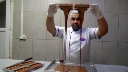 Dubai çikolatasına rakip, yer fıstıklı Kadirli çikolatası oldu