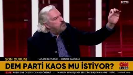 Hakan Bayrakçı DEM lideri Bakırhan'a patladı: Şaka mı lan bu!