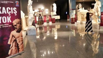 Kaçırılan eserler geri kazandırıldı: ‘Kaçış Yok’ sergisi Antalya’da!