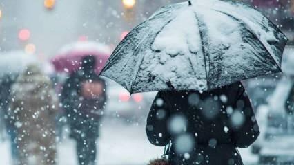 Meteoroloji'den son dakika karla karışık yağmur uyarısı!