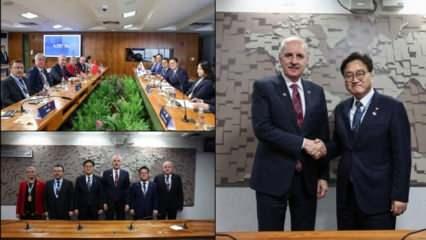 TBMM Başkanı Kurtulmuş, Güney Kore Ulusal Meclis Başkanı Woo ile görüştü