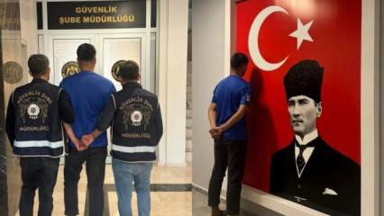 Atatürk görseline basan yabancı uyruklu zanlı tutuklandı