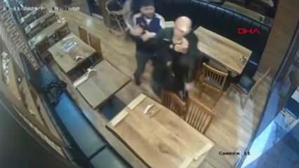 Beyoğlu’nda restorandaki palalı saldırı anları kamerada!