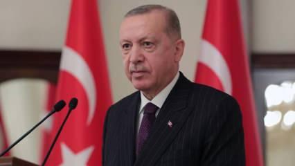 Cumhurbaşkanı Erdoğan, şehit ailesine başsağlığı diledi